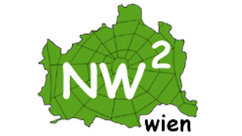Umriss des Bundeslandes Wien mit "NM²" darin