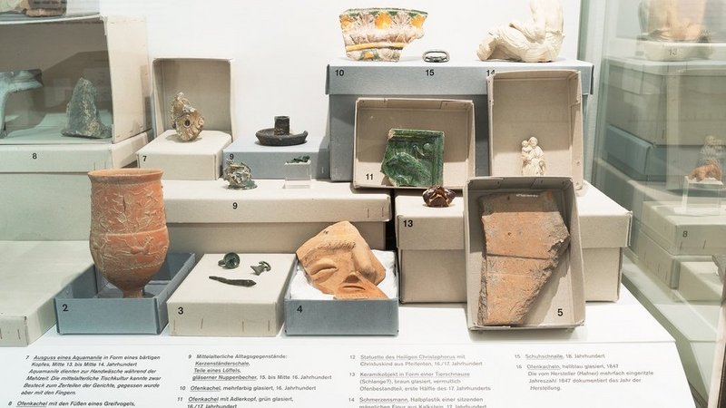 Ausstellungsstücke im Römermuseum