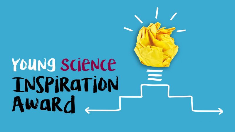 Glühbirne und Text "Young Science Inspiration Award"