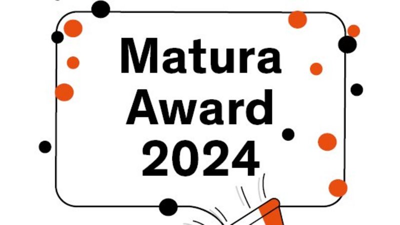 Sprechblase mit "Matura Award 2024"